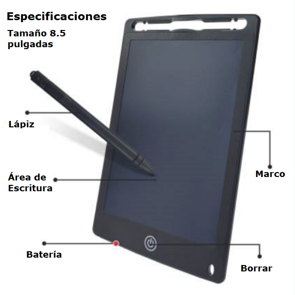 20-Inch Rechargeable LCD Writing Tablet, Multi-Color Erasable